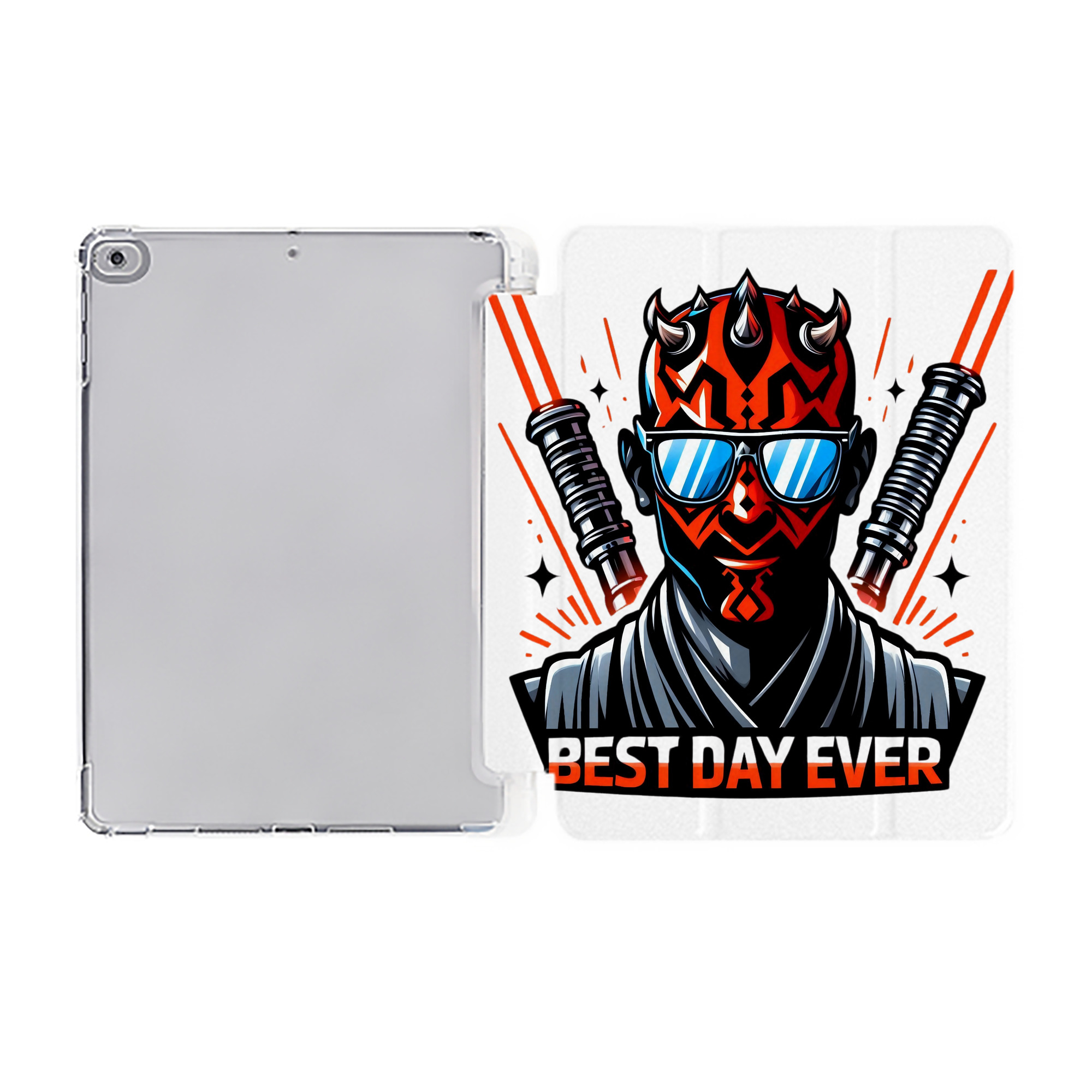 （画像用） スター・ウォーズ Star Wars IPad ケース ペン収納付き 三つ折りスタンド PUレザー×シリコン 対応機種9.5/10.5/10.9インチ